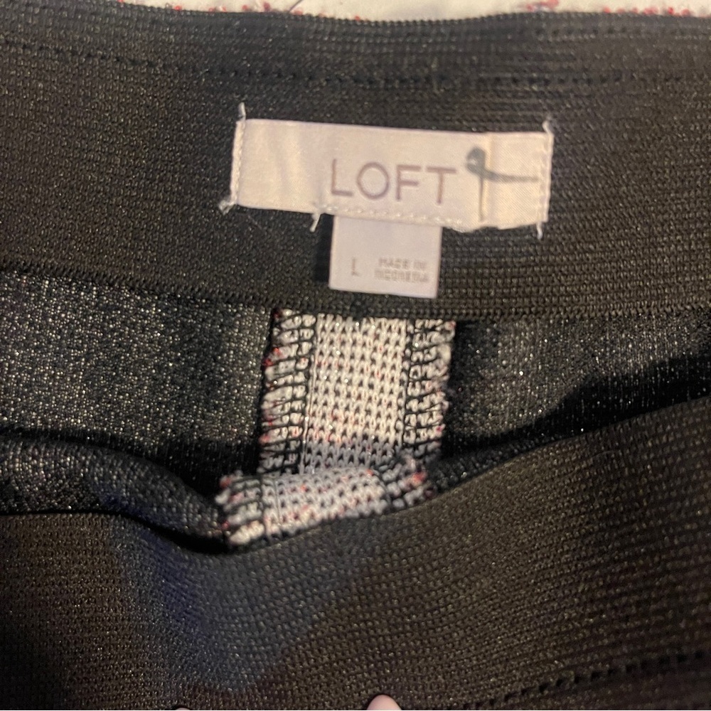 Loft tweed preppy pleated mini skirt clueless mean girls business casual dainty - Picture 3 of 5
